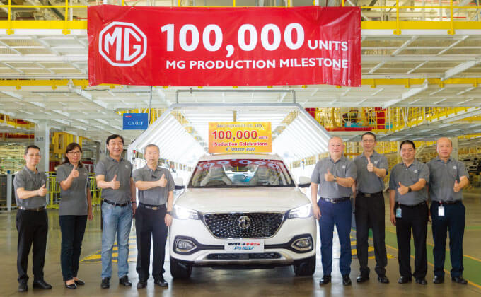 MGのタイ工場が10万台生産 新型PHVも市場投入