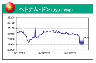 ベトナム・ドン（USD / VND）